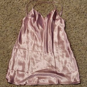 Victoria's Secret Pink Satin Night Gown
